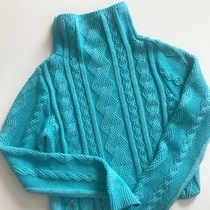 Ivivva teal knit sweater